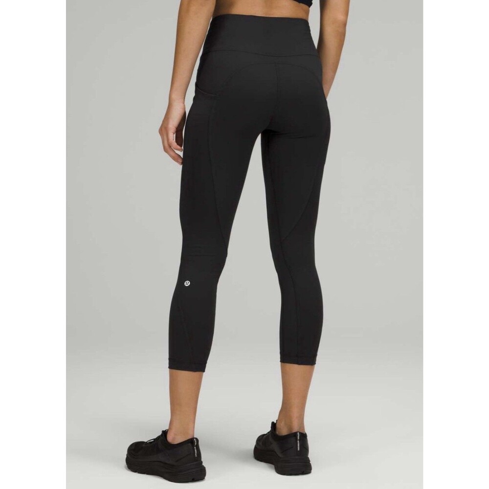 Lululemon All The Right Places High Rise Crop 23 Black Leggings Size 8